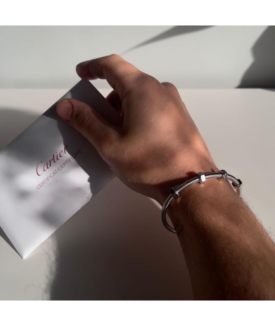 CARTIER Белый браслет из белого золота, фото 7