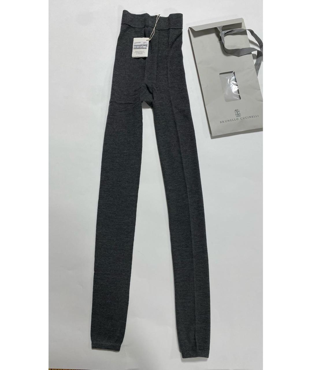 BRUNELLO CUCINELLI Серые носки, чулки и колготы, фото 5