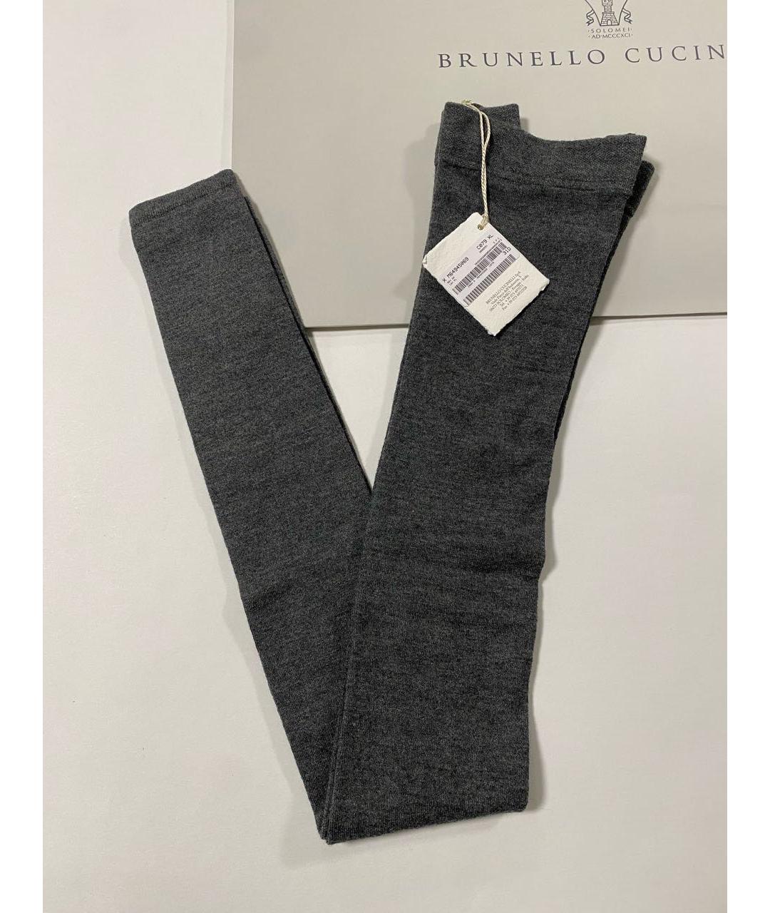 BRUNELLO CUCINELLI Серые носки, чулки и колготы, фото 3