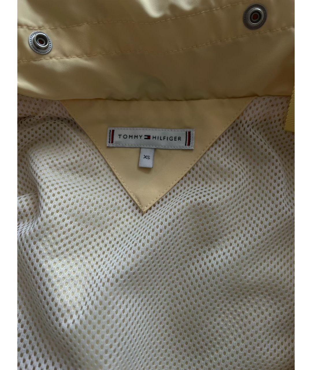 TOMMY HILFIGER Желтая синтетическая куртка, фото 3