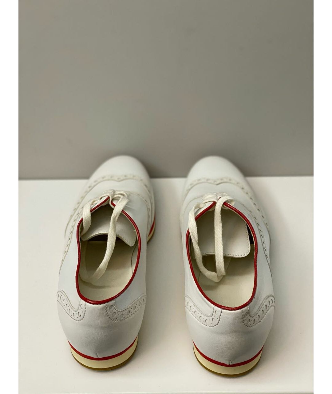 GUCCI Белые кожаные туфли, фото 3