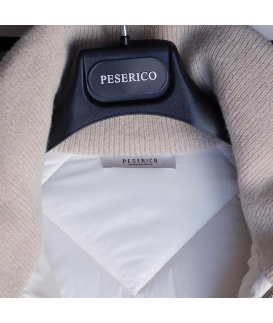 PESERICO Бежевая шерстяная куртка, фото 3