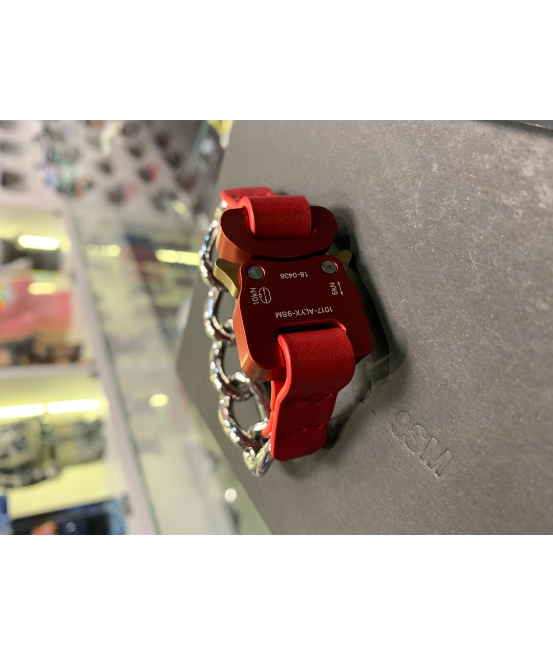 1017 ALYX 9SM Красный металлический браслет, фото 4