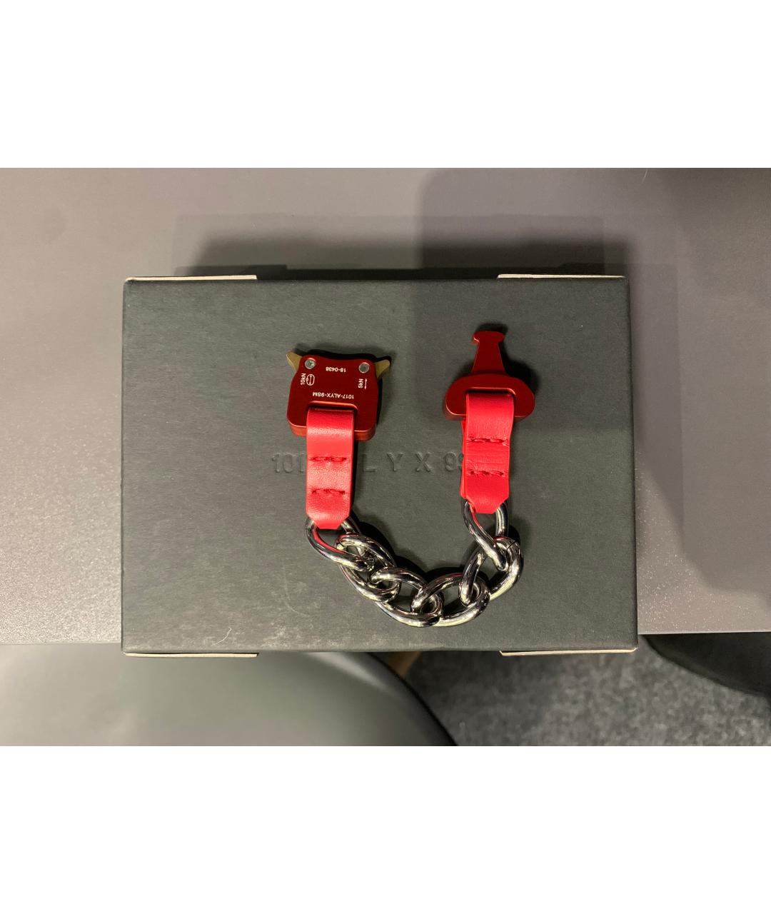 1017 ALYX 9SM Красный металлический браслет, фото 7