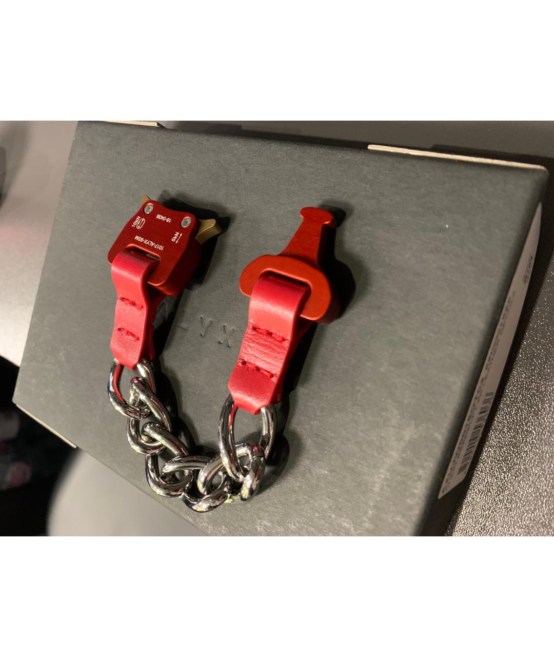 1017 ALYX 9SM Красный металлический браслет, фото 2