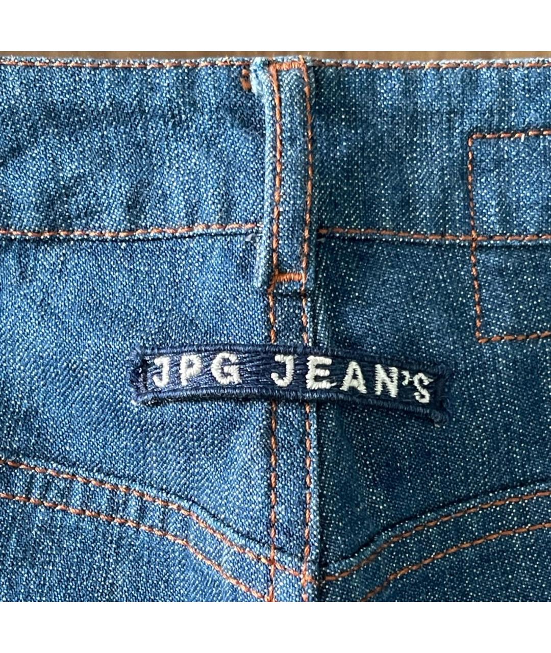 JEAN PAUL GAULTIER Синие хлопко-эластановые джинсы слим, фото 6