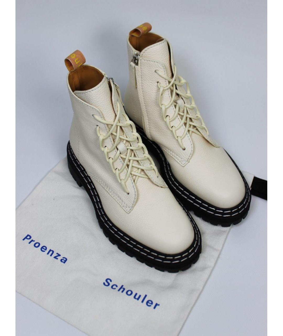 PROENZA SCHOULER Белые ботинки из лакированной кожи, фото 2