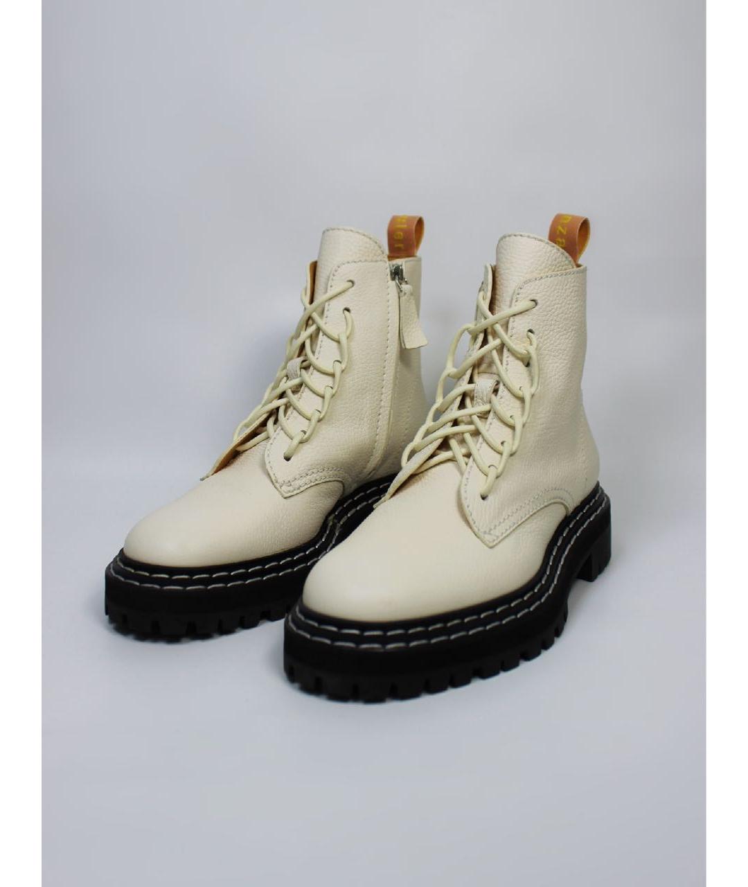 PROENZA SCHOULER Белые ботинки из лакированной кожи, фото 4