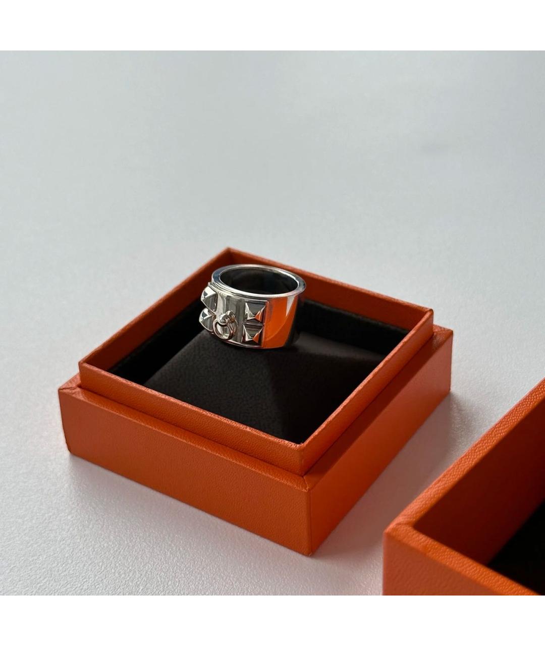 HERMES Серебряное серебряное кольцо, фото 4
