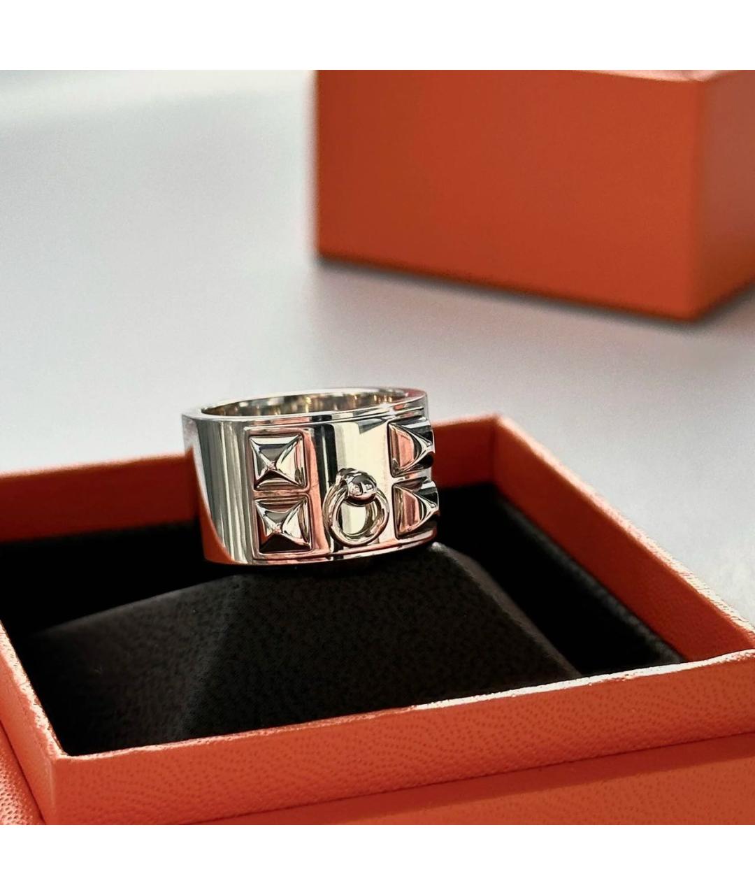 HERMES Серебряное серебряное кольцо, фото 5