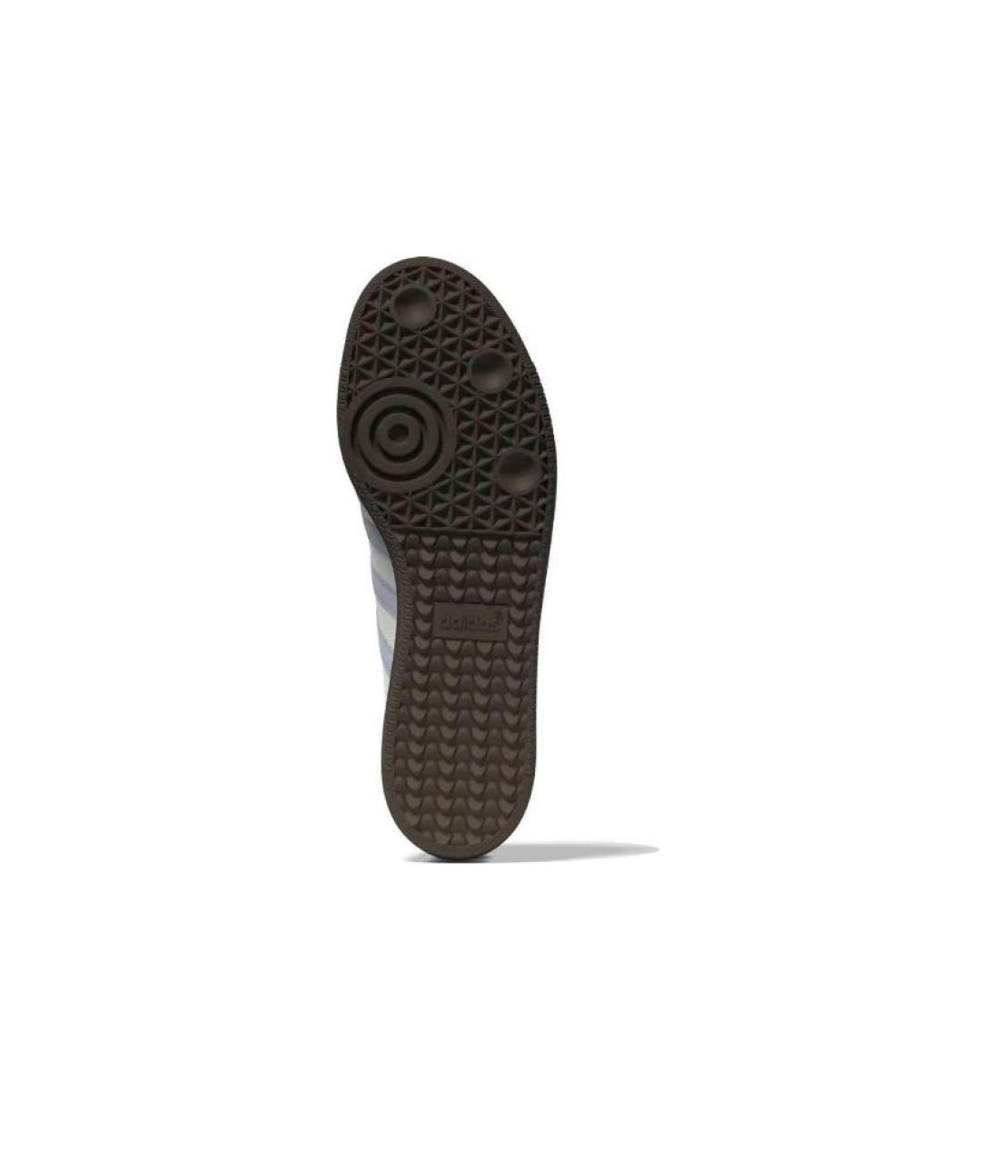 ADIDAS Голубые кожаные кроссовки, фото 4
