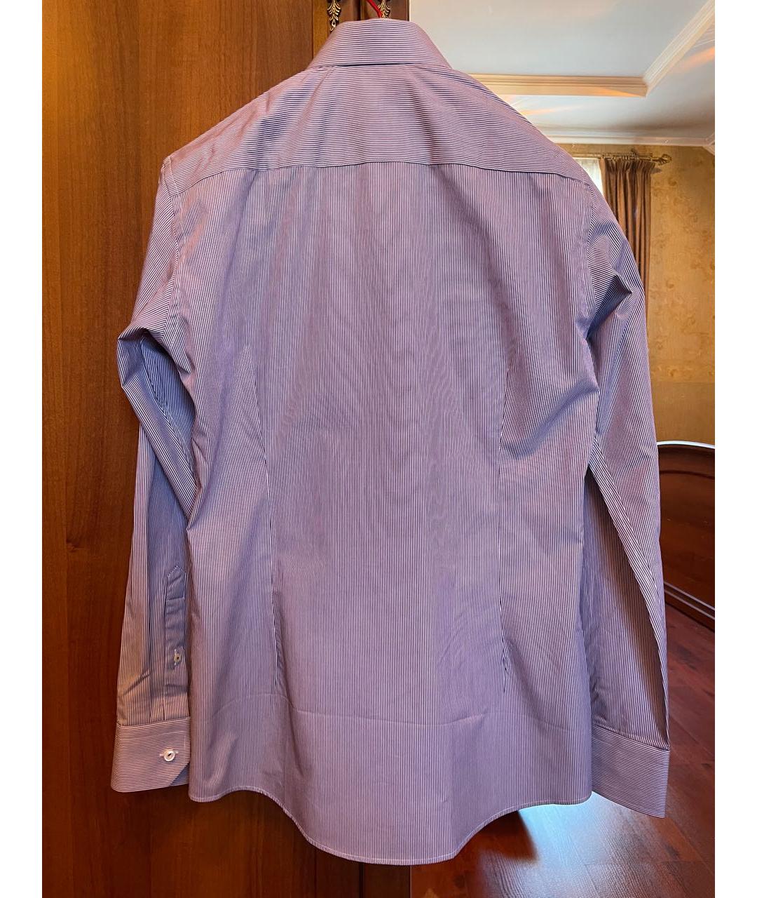 ETON Коричневая хлопковая кэжуал рубашка, фото 2