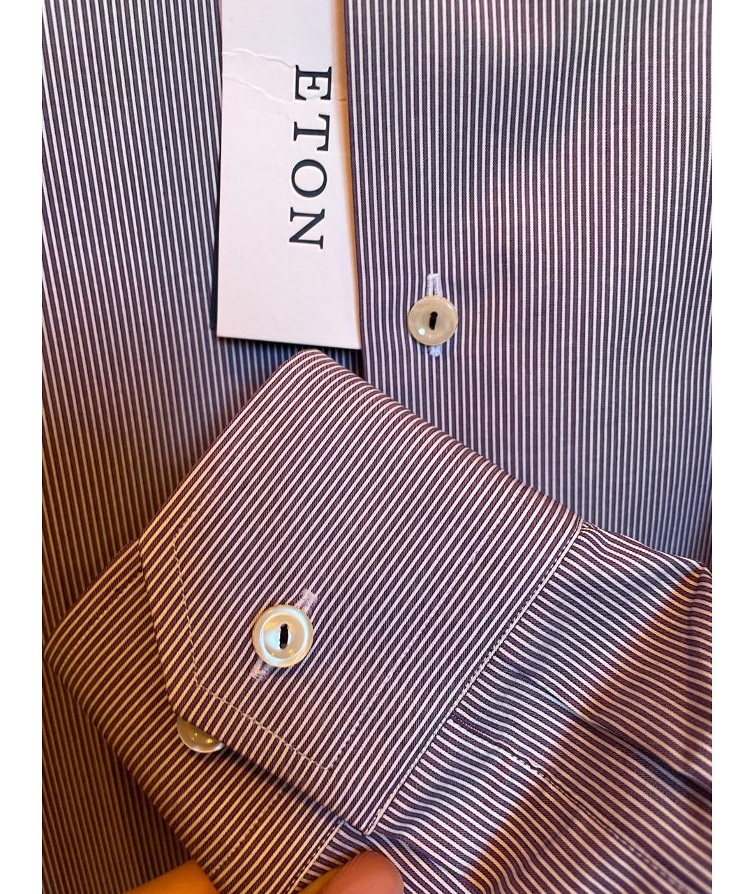 ETON Коричневая хлопковая кэжуал рубашка, фото 4