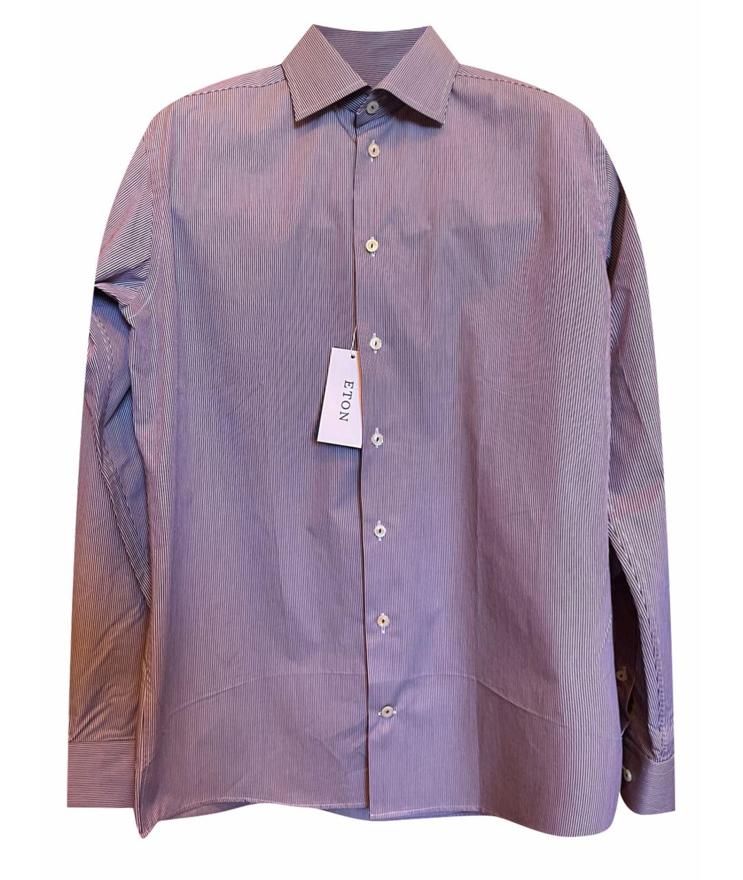 ETON Коричневая хлопковая кэжуал рубашка, фото 1