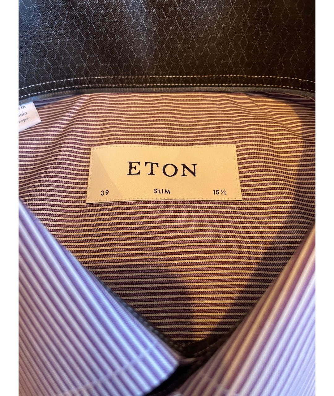 ETON Коричневая хлопковая кэжуал рубашка, фото 3