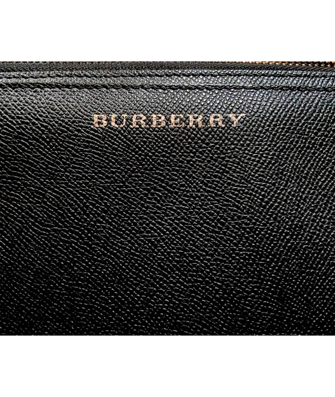 BURBERRY Черная кожаная сумка на плечо, фото 2