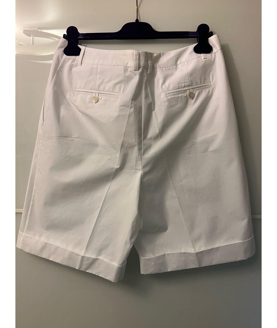 KITON Белые хлопковые шорты, фото 2