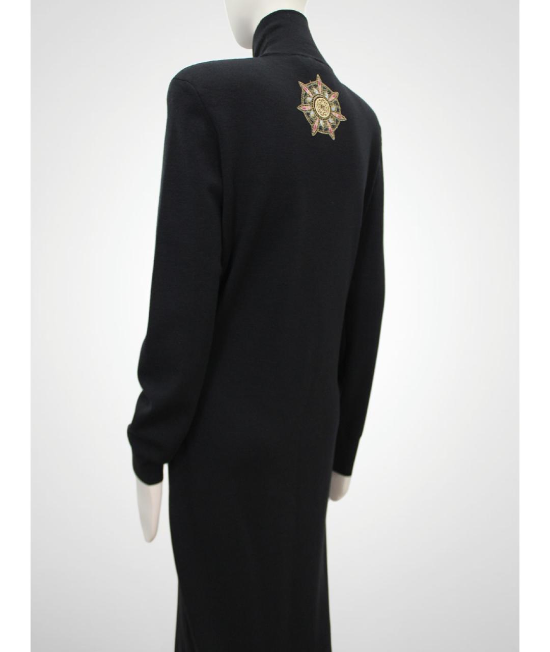 ELIE SAAB Черное шерстяное повседневное платье, фото 6