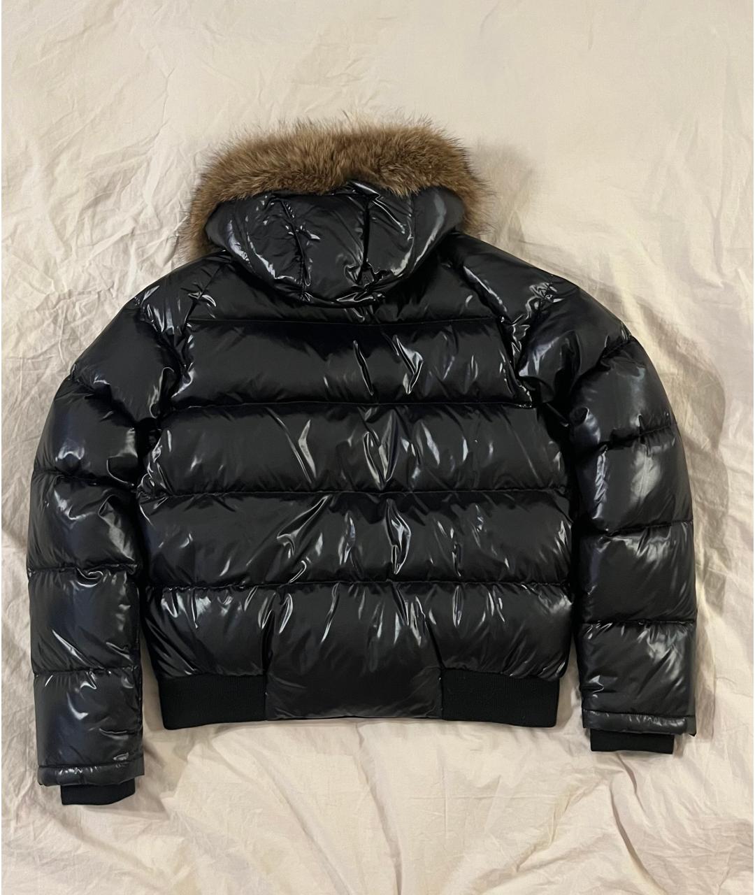 MONCLER Черная полиамидовая куртка, фото 2