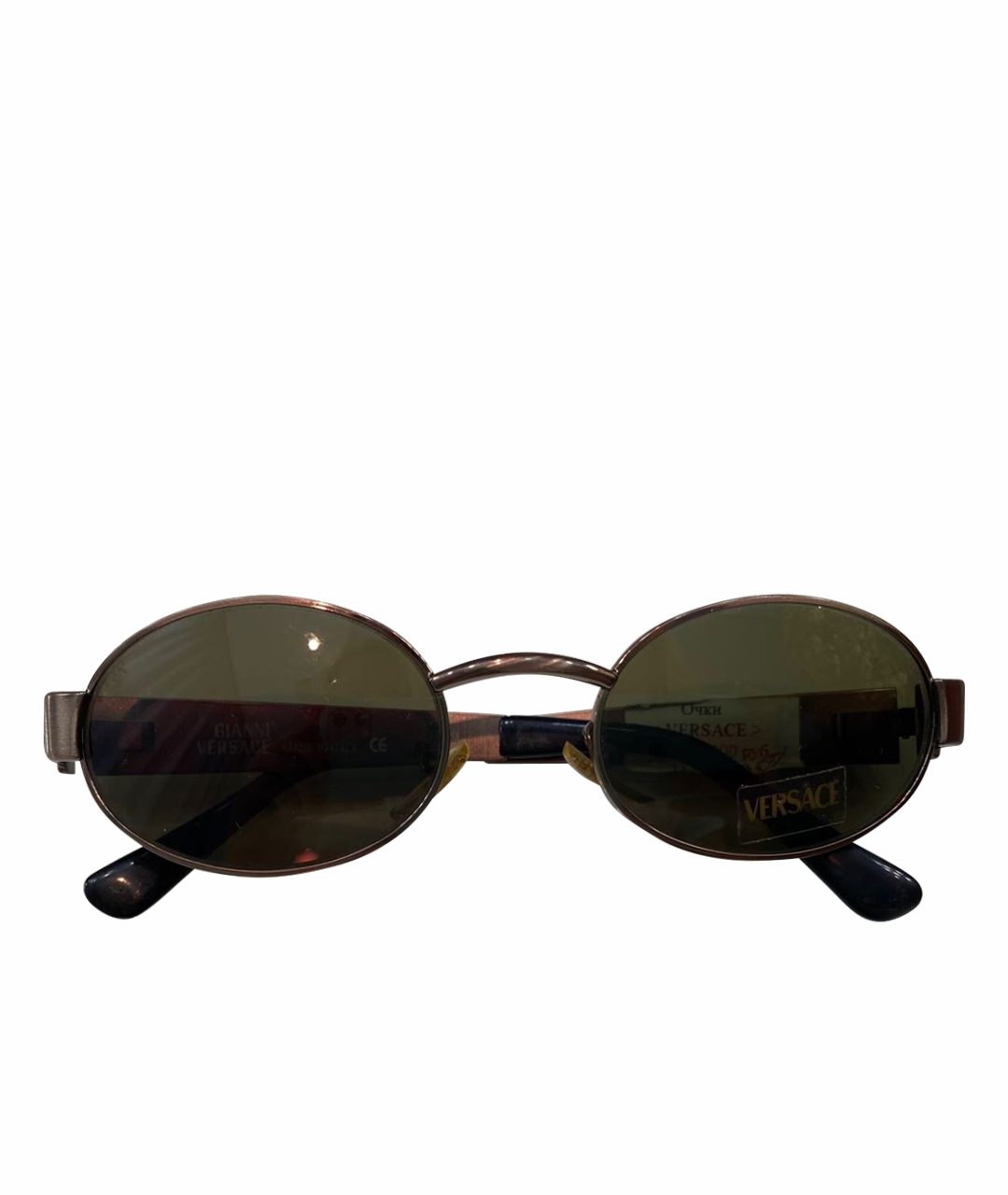 VERSACE Мульти металлические солнцезащитные очки, фото 1