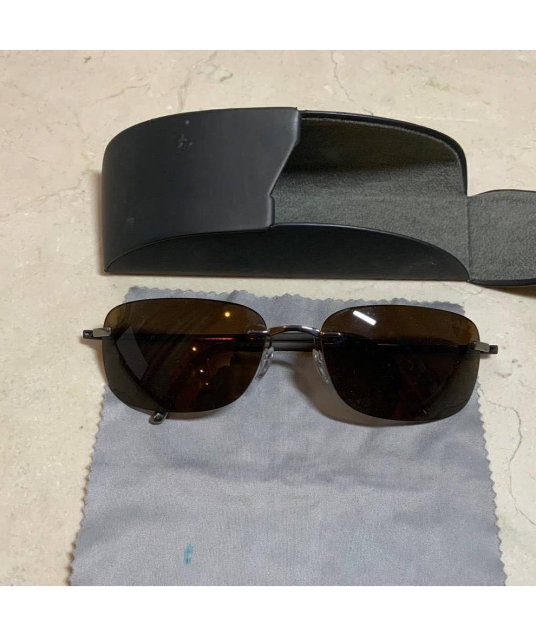 SILHOUETTE Черные металлические солнцезащитные очки, фото 7