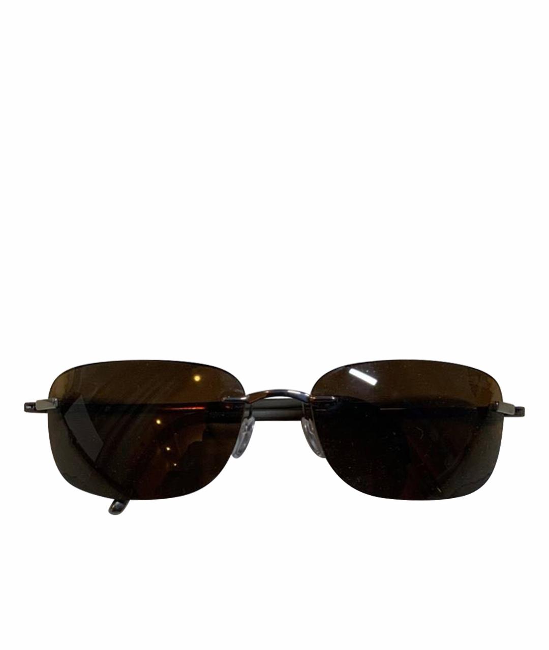 SILHOUETTE Черные металлические солнцезащитные очки, фото 1