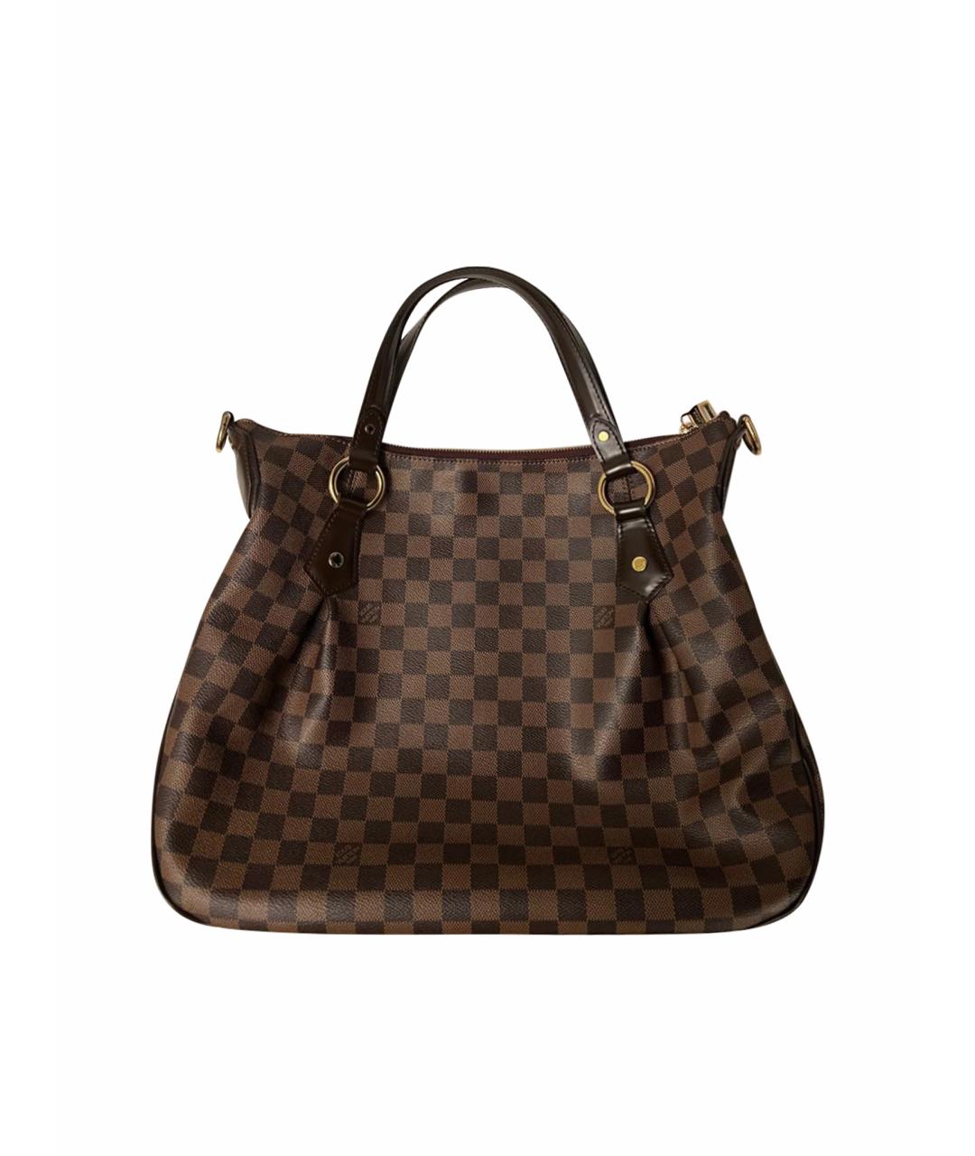 LOUIS VUITTON Коричневая сумка с короткими ручками, фото 1