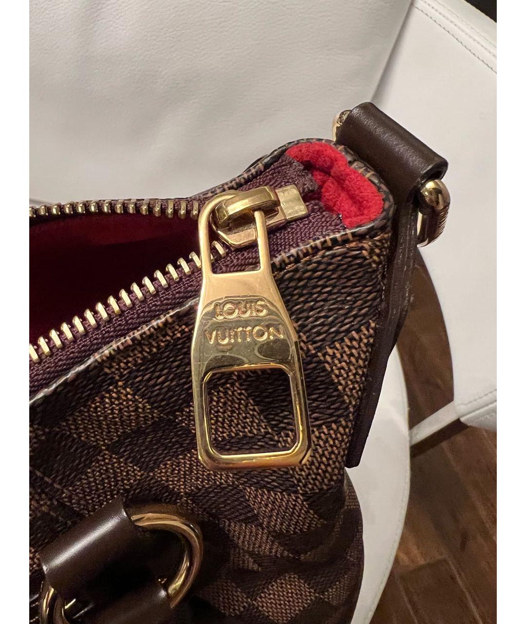 LOUIS VUITTON Коричневая сумка с короткими ручками, фото 5