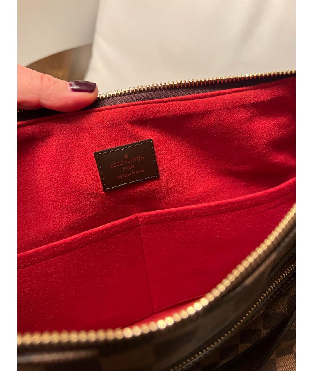 LOUIS VUITTON Коричневая сумка с короткими ручками, фото 4