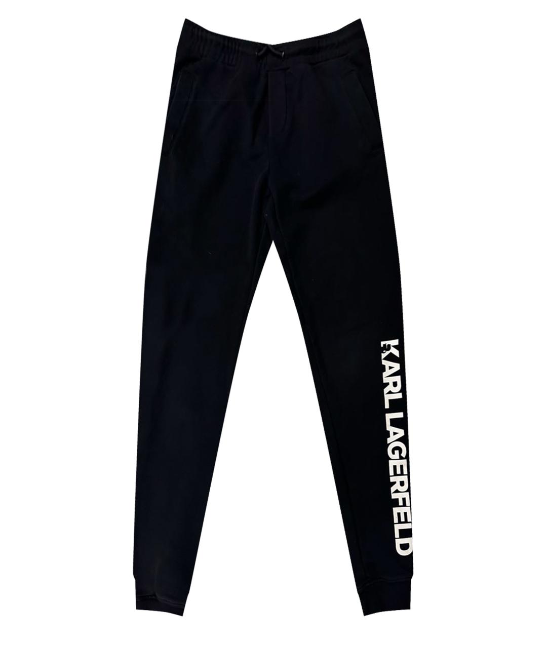 KARL LAGERFELD KIDS Черные хлопковые брюки и шорты, фото 1