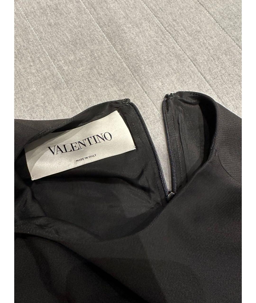 VALENTINO Черное вискозное коктейльное платье, фото 3
