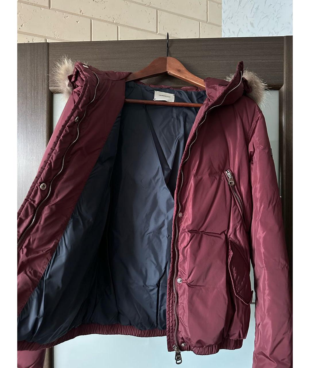 LEMPELIUS Бордовая полиамидовая куртка, фото 4