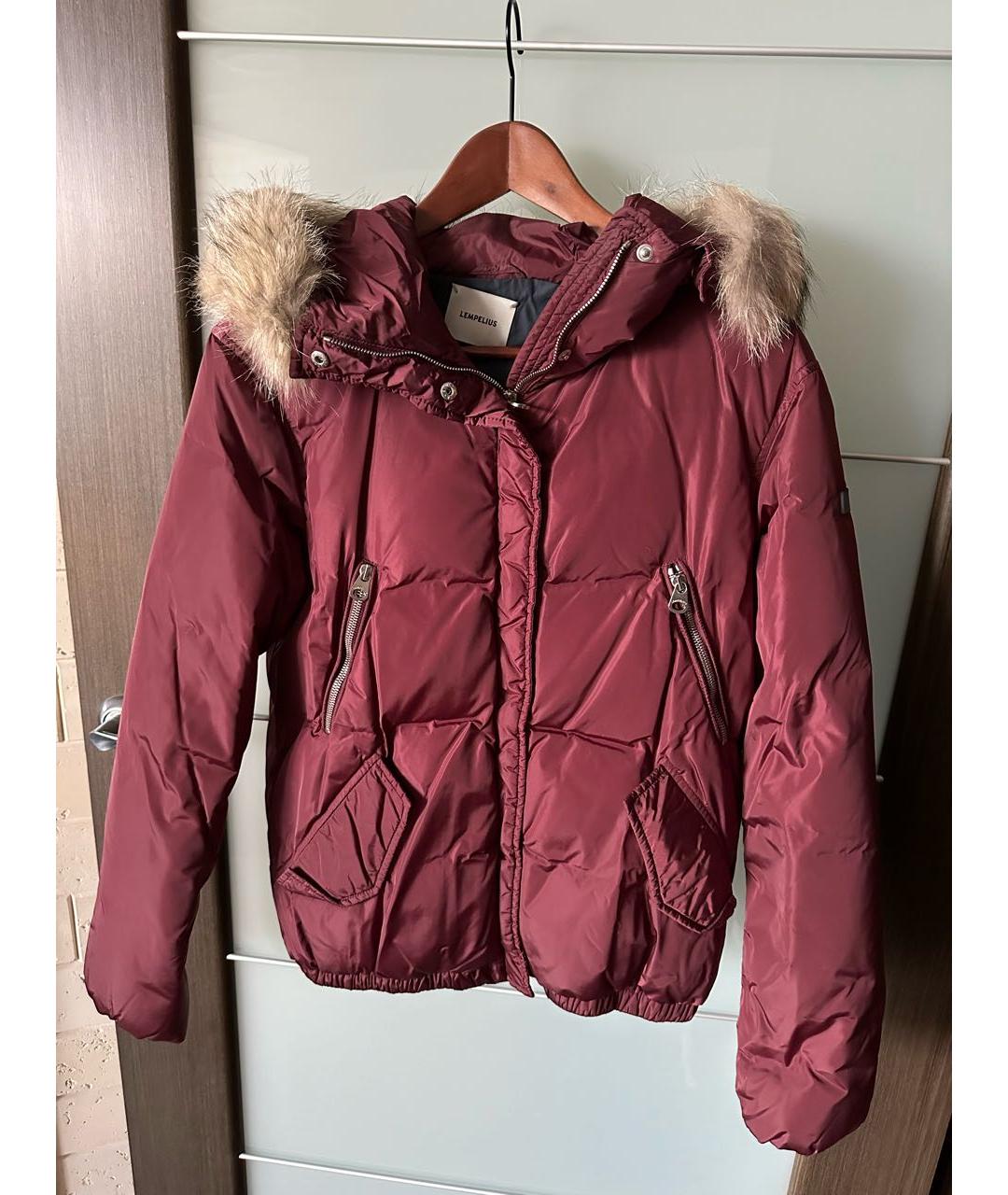 LEMPELIUS Бордовая полиамидовая куртка, фото 9