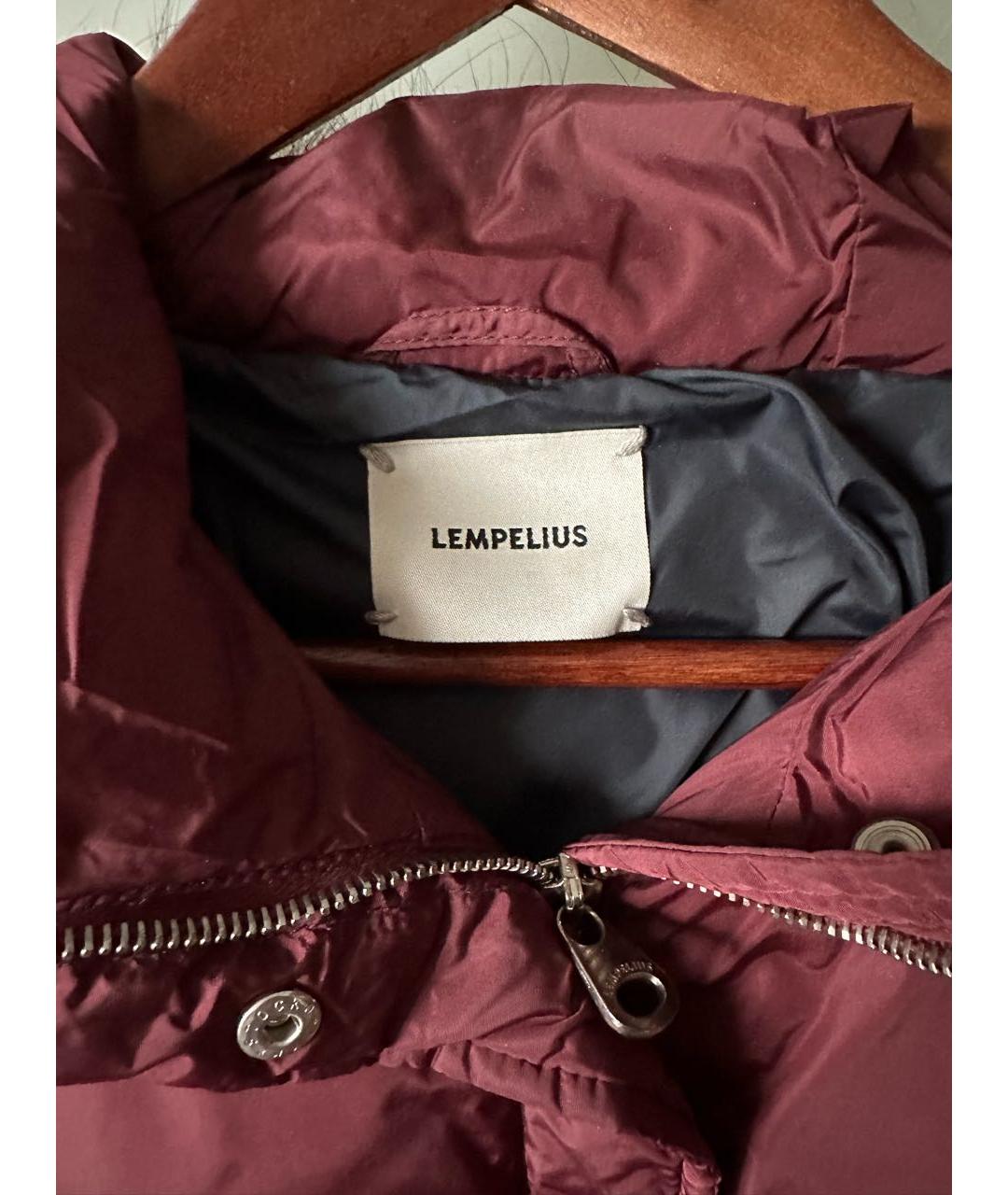 LEMPELIUS Бордовая полиамидовая куртка, фото 3