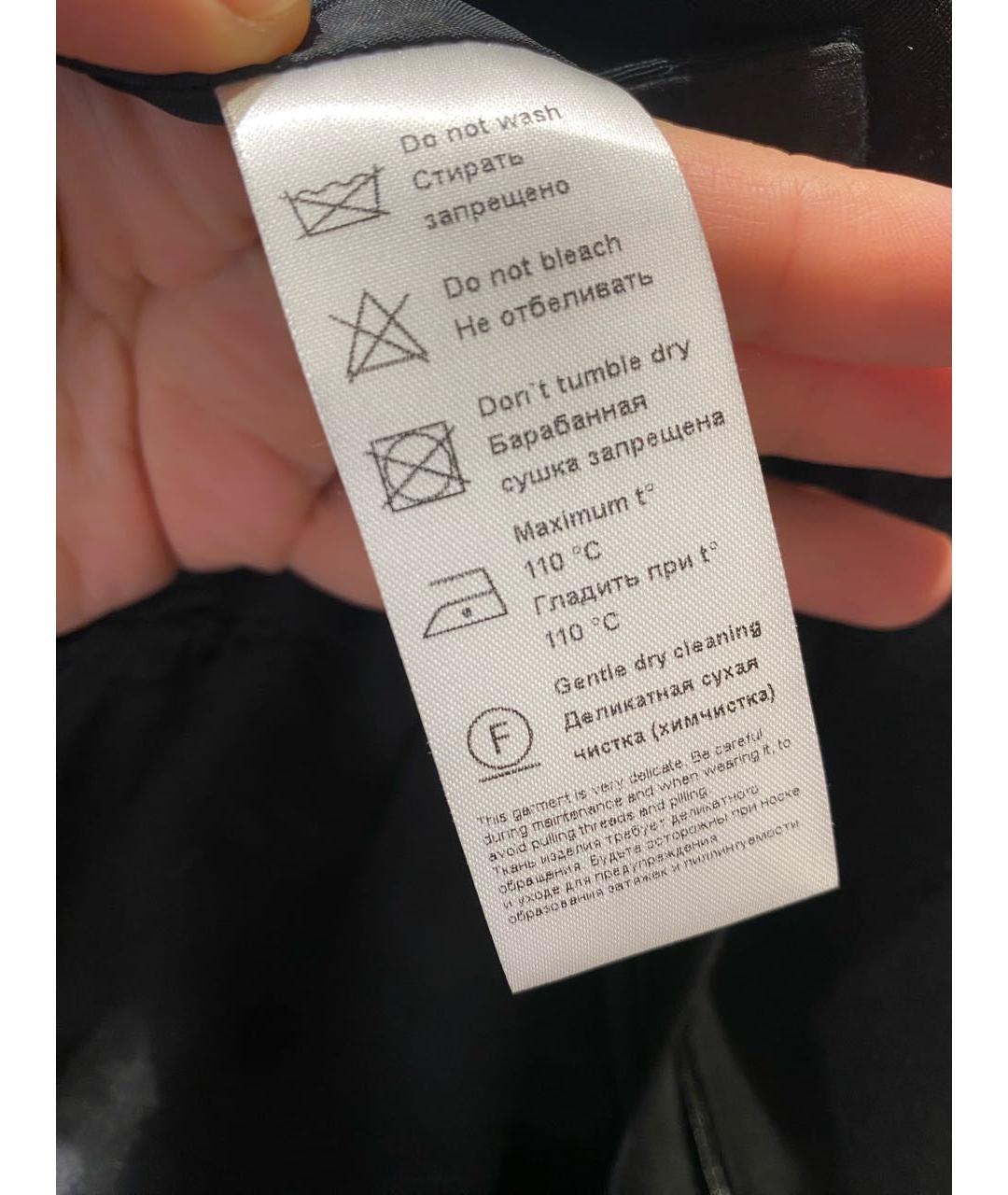 12 STOREEZ Черные шерстяные брюки широкие, фото 4