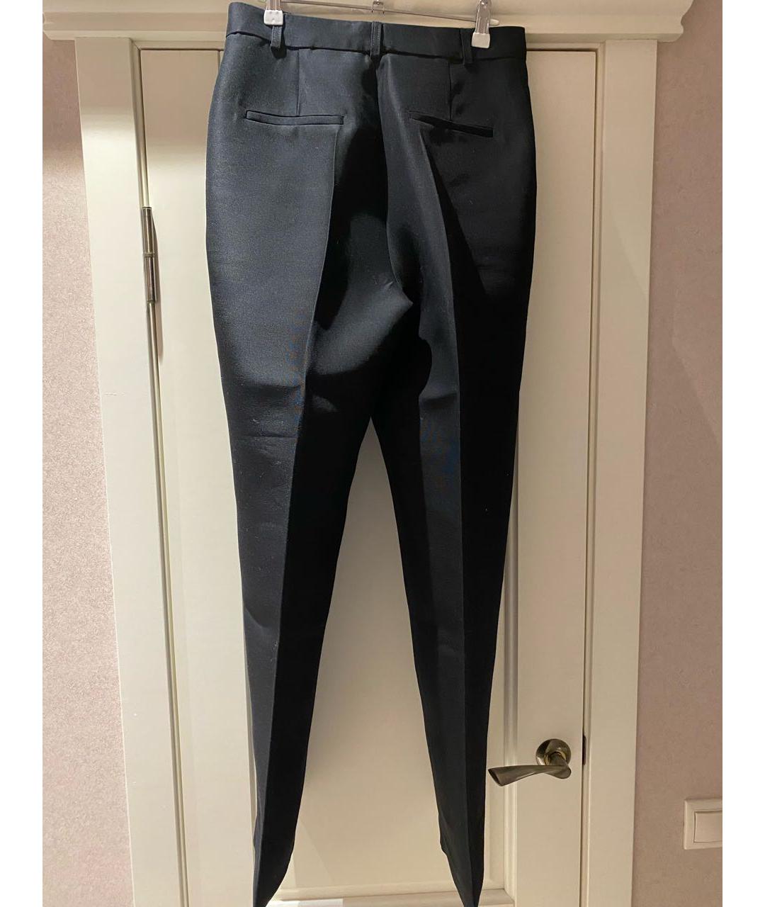 12 STOREEZ Черные шерстяные брюки широкие, фото 6