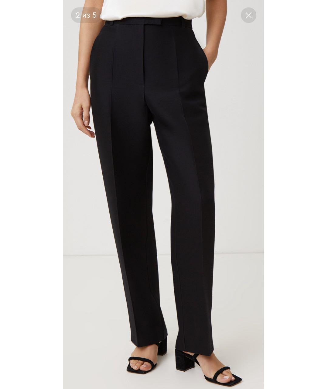 12 STOREEZ Черные шерстяные брюки широкие, фото 2