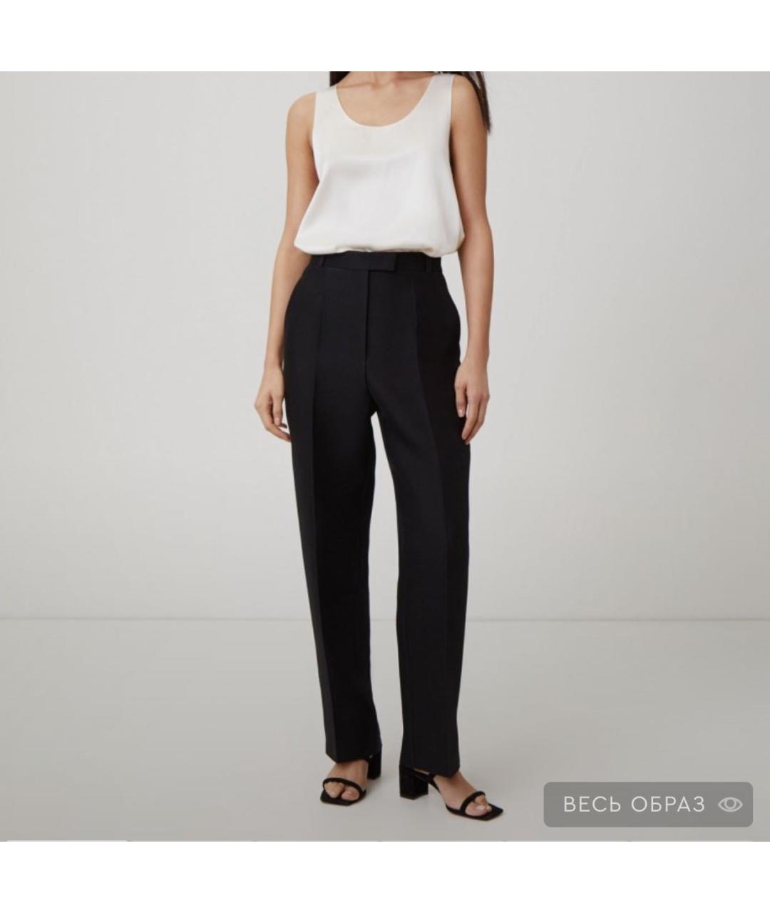 12 STOREEZ Черные шерстяные брюки широкие, фото 9