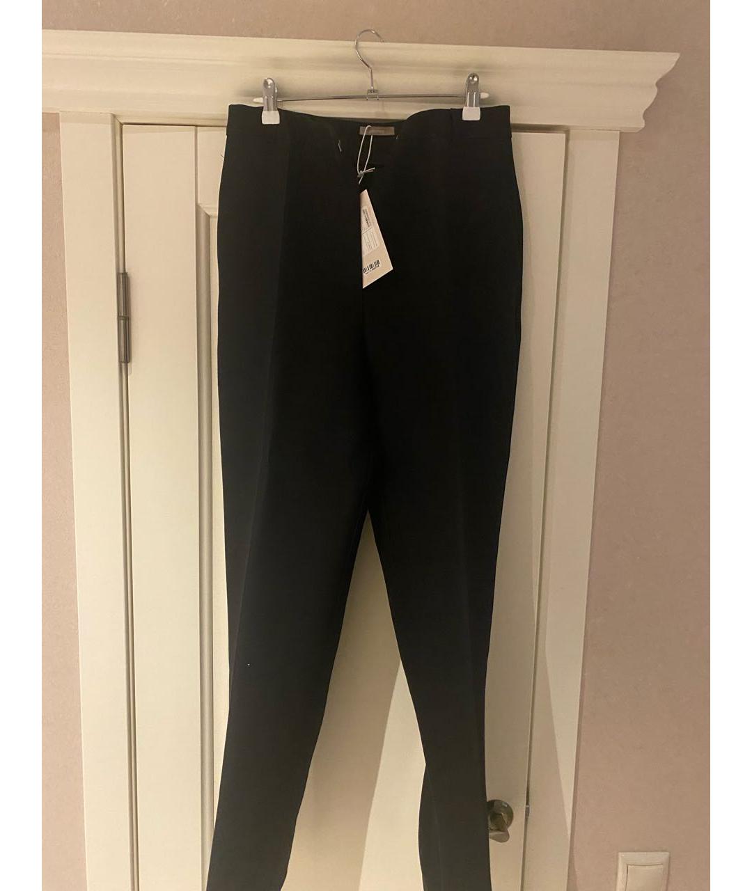 12 STOREEZ Черные шерстяные брюки широкие, фото 5