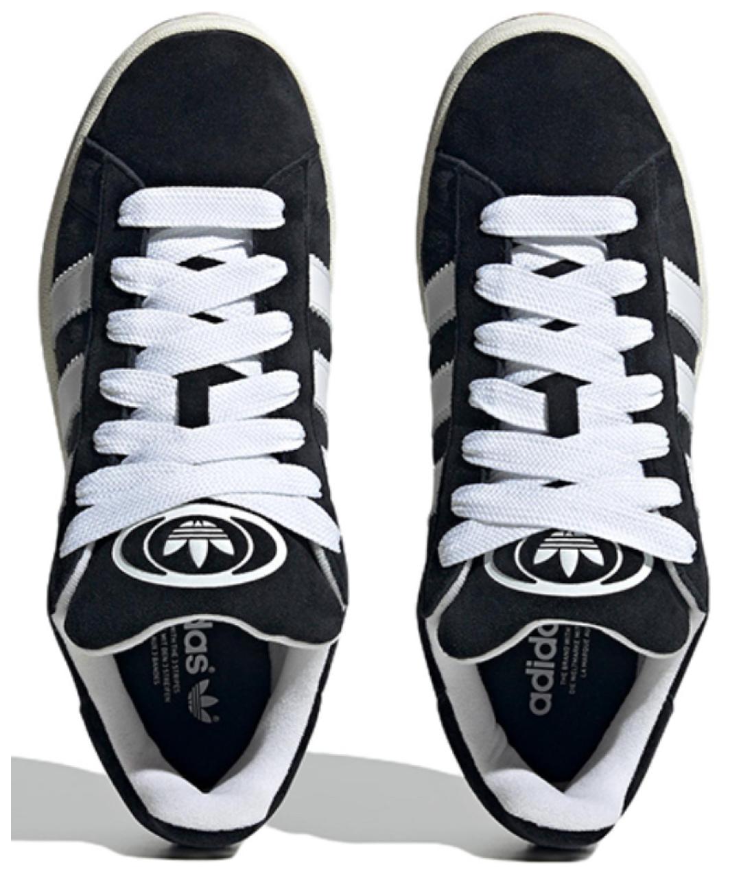 ADIDAS Черные замшевые низкие кроссовки / кеды, фото 3