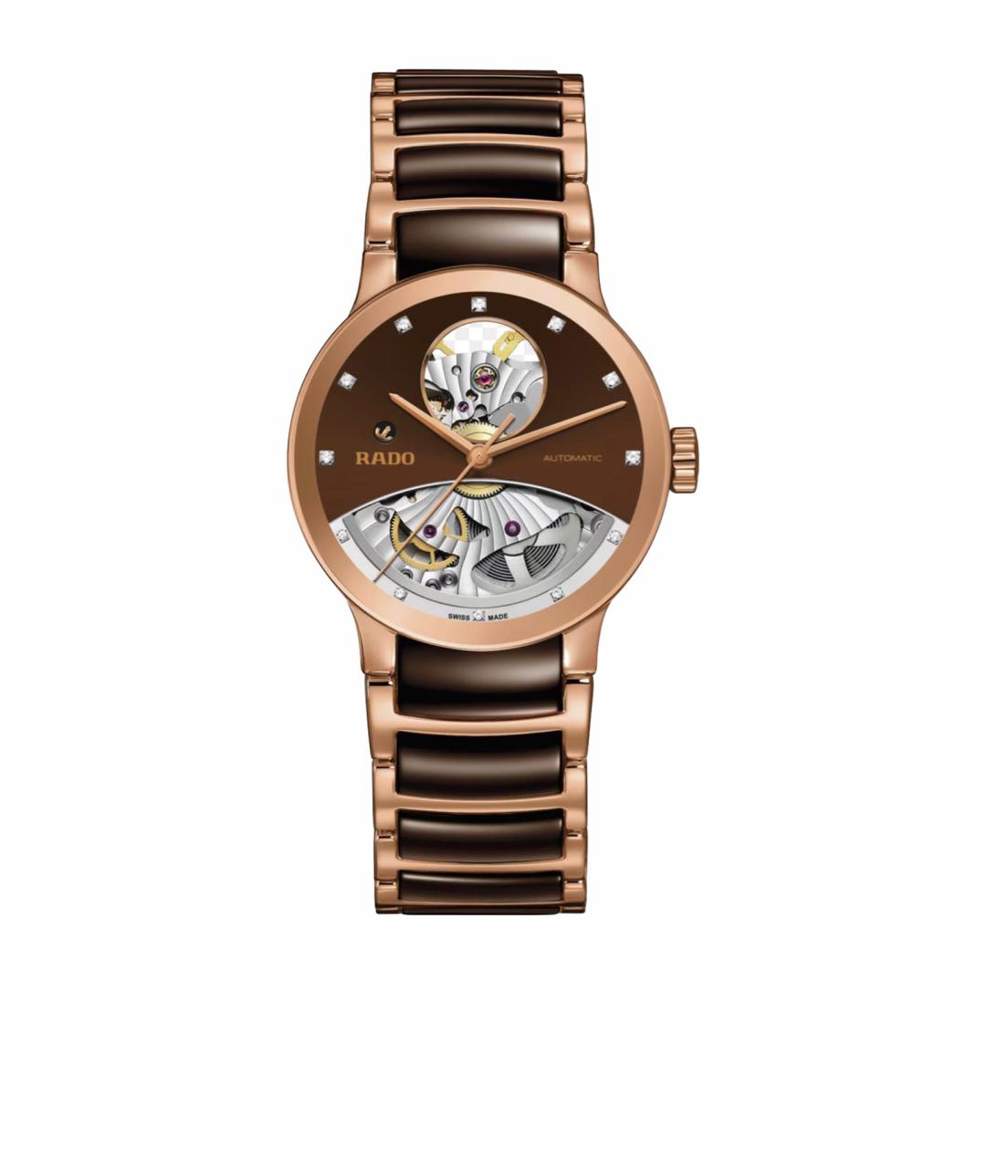 RADO Коричневые часы, фото 1