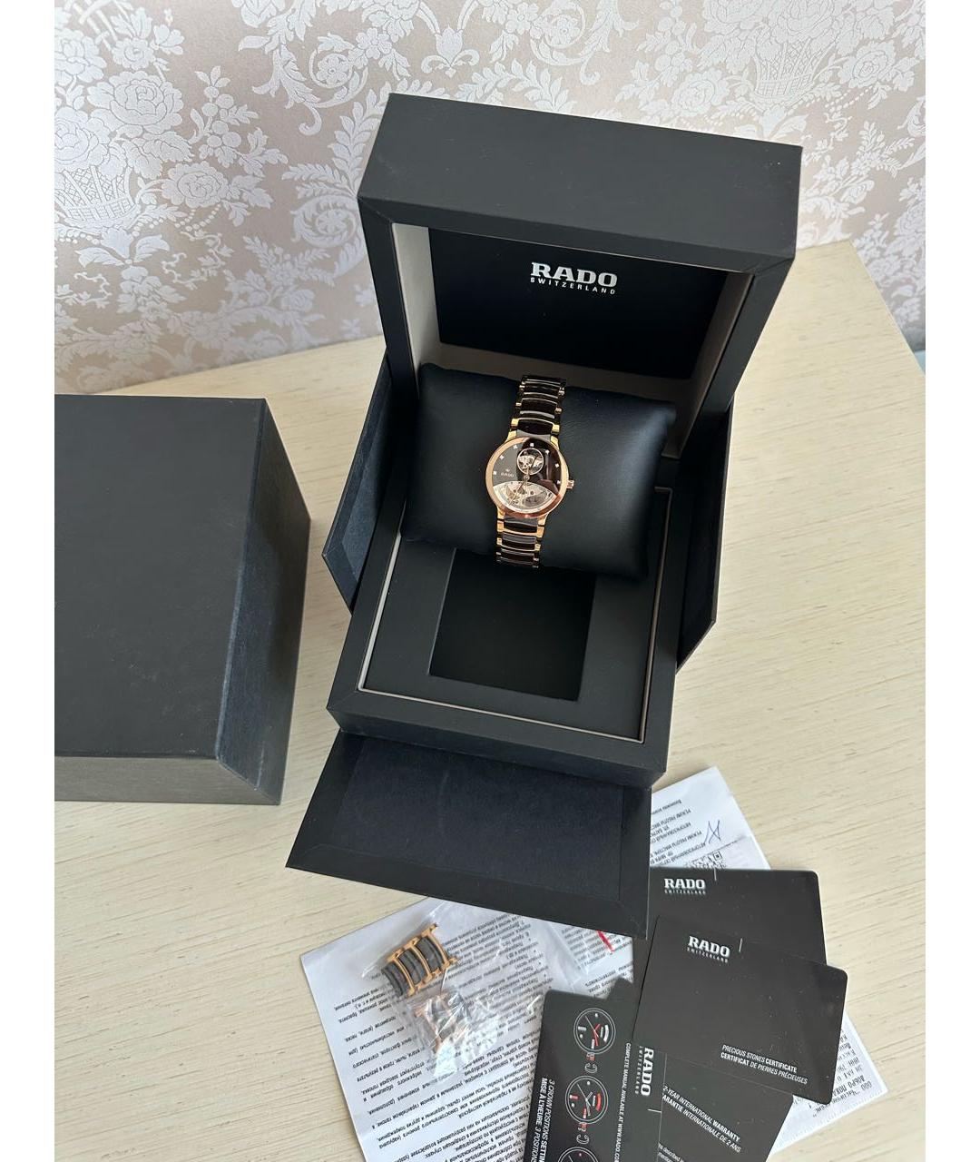 RADO Коричневые часы, фото 5