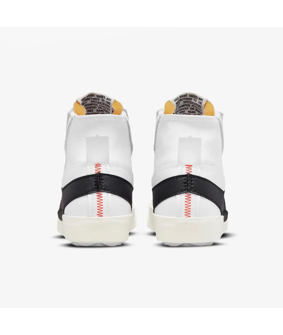 NIKE Белые кожаные высокие кроссовки / кеды, фото 4