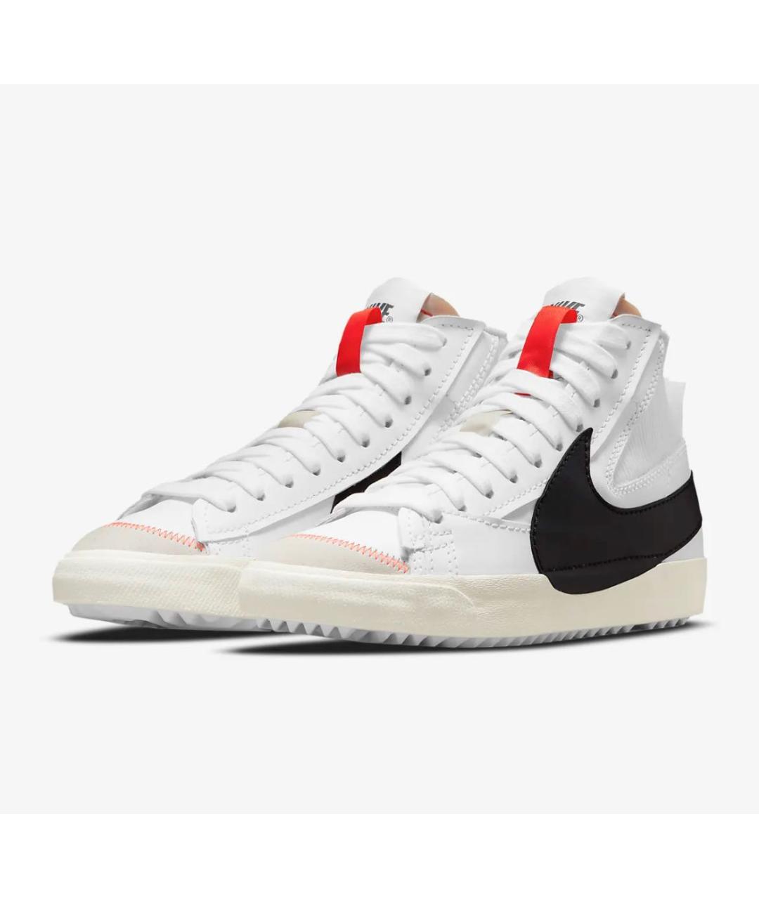 NIKE Белые кожаные высокие кроссовки / кеды, фото 2