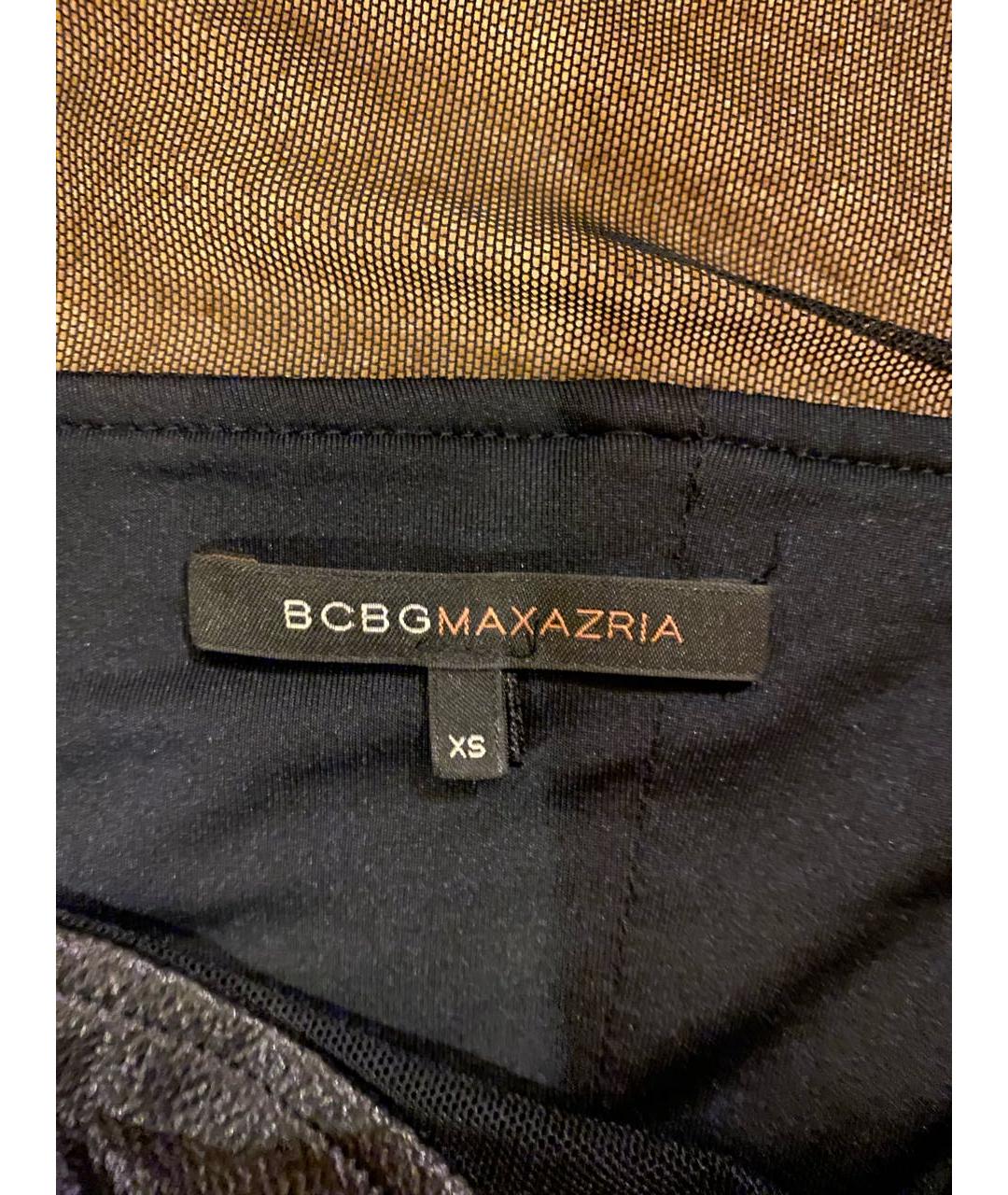 BCBG MAXAZRIA Черное полиамидовое повседневное платье, фото 5