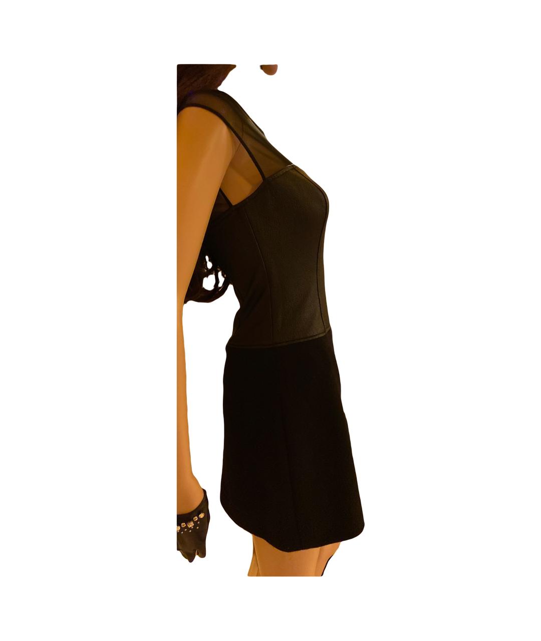 BCBG MAXAZRIA Черное полиамидовое повседневное платье, фото 3