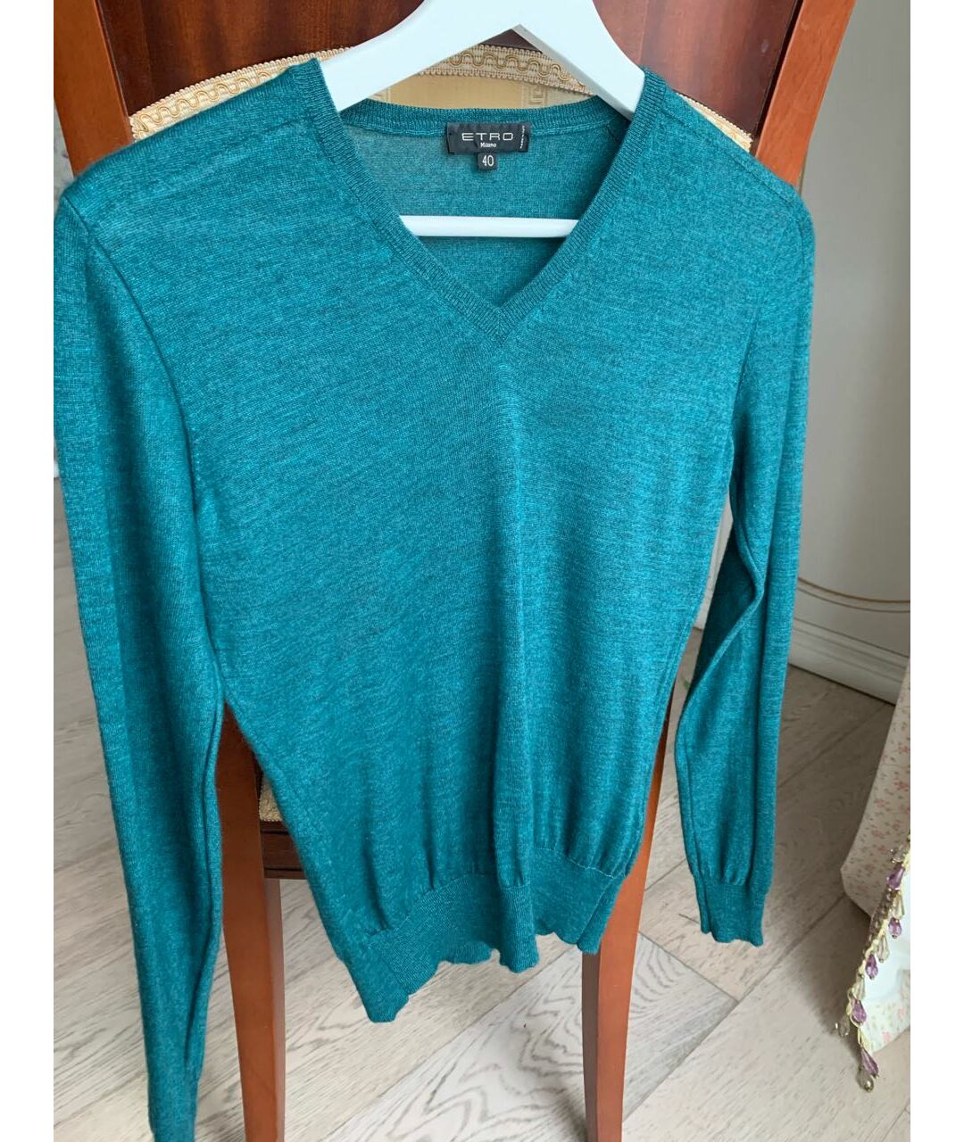 ETRO Зеленый кашемировый джемпер / свитер, фото 6