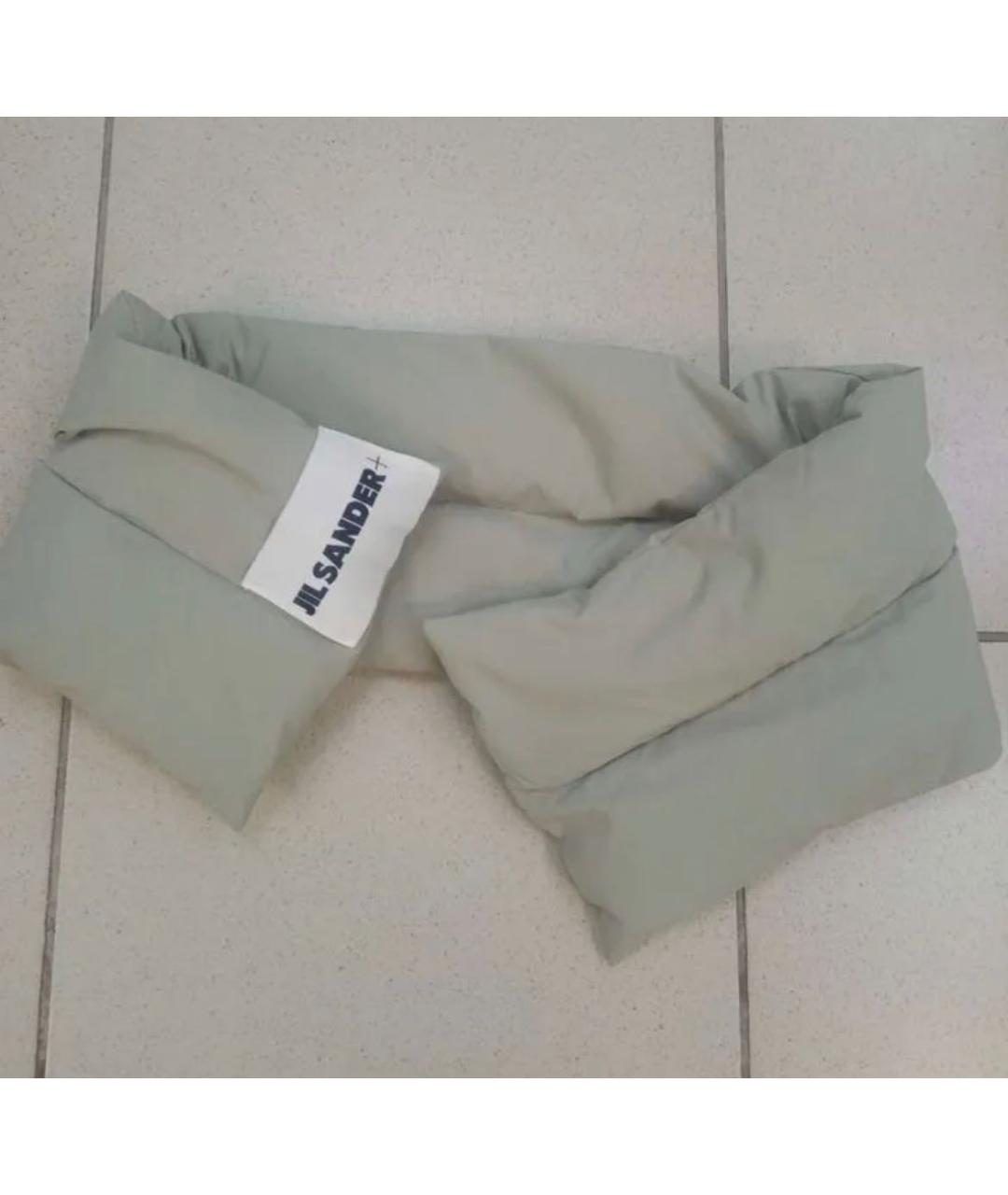 JIL SANDER Зеленый шарф, фото 4