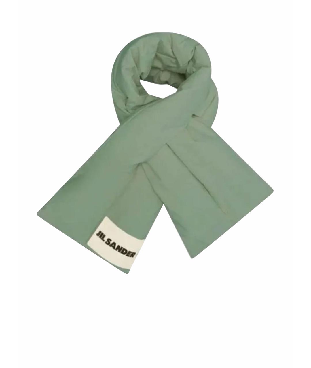 JIL SANDER Зеленый шарф, фото 1