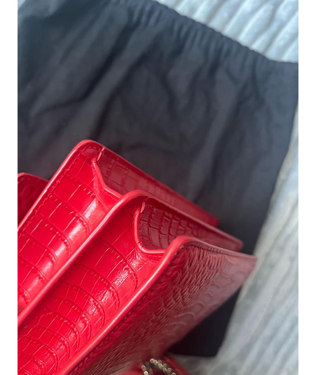 SAINT LAURENT Красная сумка через плечо, фото 6